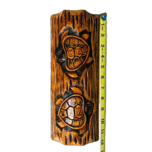 Turtle Hanging Mask Albacia Wood Brown Home Decor Cultural Large Mask. Turtles